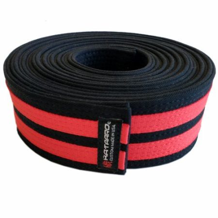Black Security Belt With Red Stripe